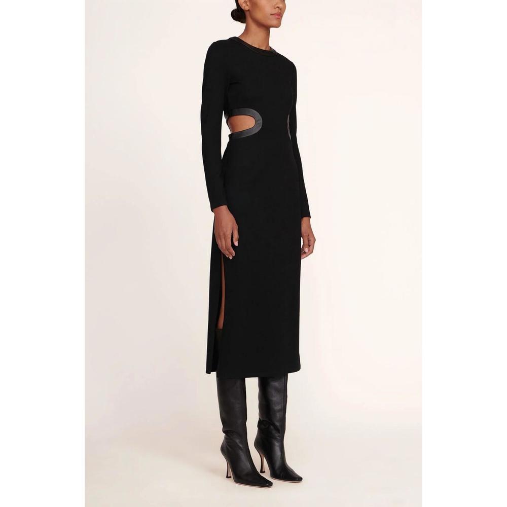 NEW STAUD long sleeve dolce dress in black - Picture 2 of 4